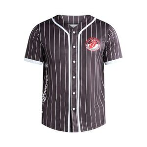Rolling Stones Men's Tongue Graphic Polyester Baseball Jersey Size M (38-40)
